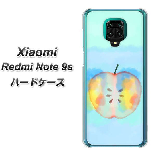 Xiaomi(シャオミ)Redmi Note 9s 高画質仕上げ 背面印刷 ハードケース【YJ181 りんご 水彩181】