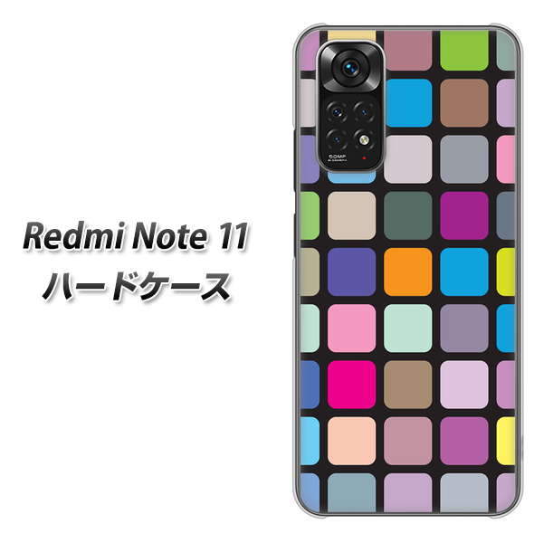 Redmi Note 11 高画質仕上げ 背面印刷 ハードケース【509 カラースクエア】