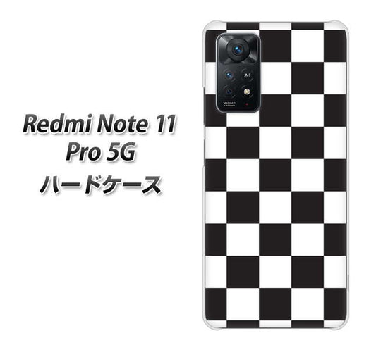 Redmi Note 11 Pro 5G 高画質仕上げ 背面印刷 ハードケース【151 フラッグチェック】