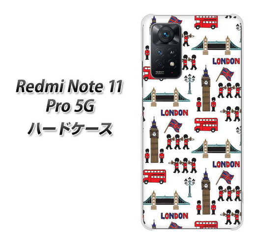 Redmi Note 11 Pro 5G 高画質仕上げ 背面印刷 ハードケース【EK811 ロンドンの街】