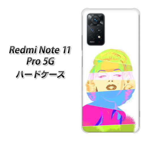 Redmi Note 11 Pro 5G 高画質仕上げ 背面印刷 ハードケース【YJ208 マリリンモンローデザイン（A）】
