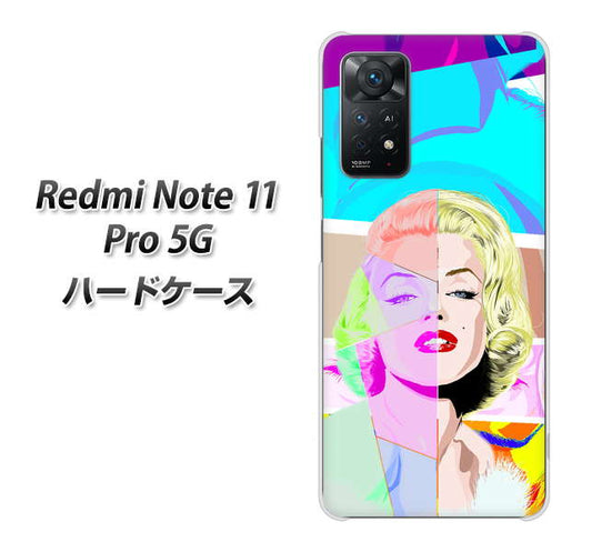 Redmi Note 11 Pro 5G 高画質仕上げ 背面印刷 ハードケース【YJ210 マリリンモンローデザイン（C）】