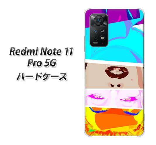 Redmi Note 11 Pro 5G 高画質仕上げ 背面印刷 ハードケース【YJ211 マリリンモンローデザイン(D)】