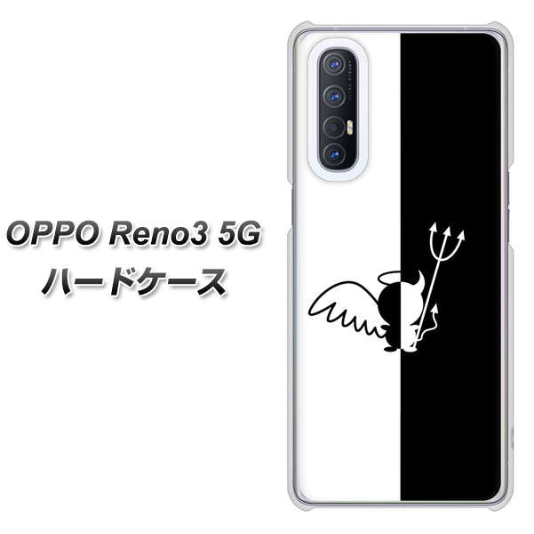 SoftBank OPPO Reno3 5G 高画質仕上げ 背面印刷 ハードケース【027 ハーフデビット】