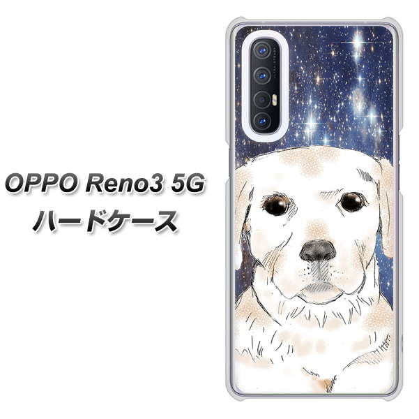 SoftBank OPPO Reno3 5G 高画質仕上げ 背面印刷 ハードケース【YD820 ラブラドールレトリバー01】