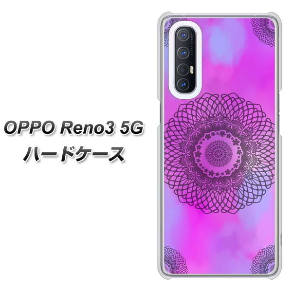 SoftBank OPPO Reno3 5G 高画質仕上げ 背面印刷 ハードケース【YJ344 レース】