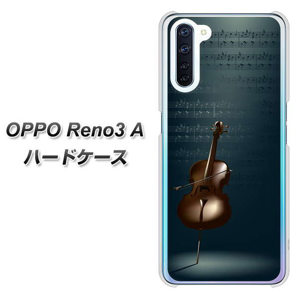 SIMフリー OPPO Reno3 A 高画質仕上げ 背面印刷 ハードケース【441 楽譜】