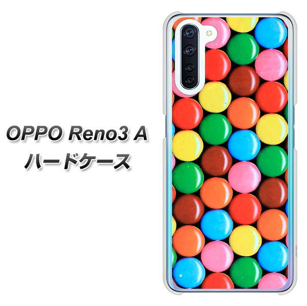 SIMフリー OPPO Reno3 A 高画質仕上げ 背面印刷 ハードケース【448 マーブルチョコ】