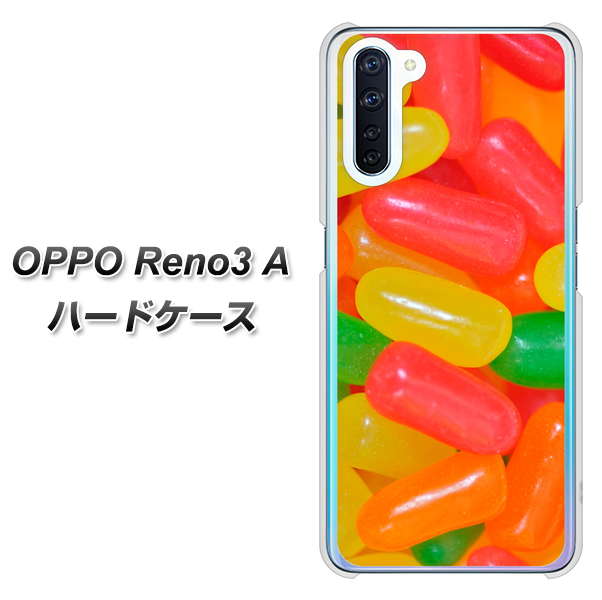 SIMフリー OPPO Reno3 A 高画質仕上げ 背面印刷 ハードケース【449 ジェリービーンズ】