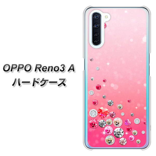 SIMフリー OPPO Reno3 A 高画質仕上げ 背面印刷 ハードケース【SC822 スワロデコ風プリント】
