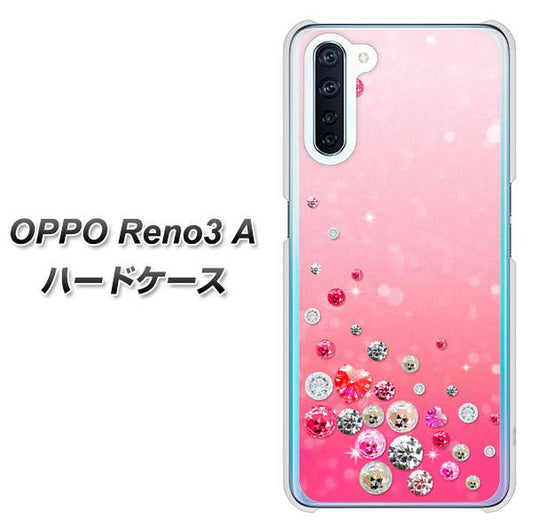 SIMフリー OPPO Reno3 A 高画質仕上げ 背面印刷 ハードケース【SC822 スワロデコ風プリント】