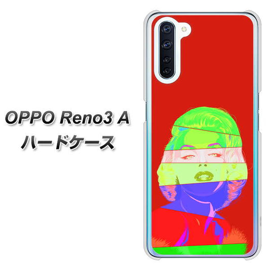 SIMフリー OPPO Reno3 A 高画質仕上げ 背面印刷 ハードケース【YJ209 マリリンモンローデザイン（B）】