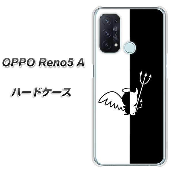 SIMフリー オッポ Reno5 A 高画質仕上げ 背面印刷 ハードケース【027 ハーフデビット】