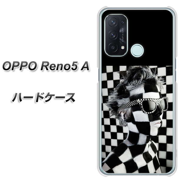 SIMフリー オッポ Reno5 A 高画質仕上げ 背面印刷 ハードケース【357 bk&wh】