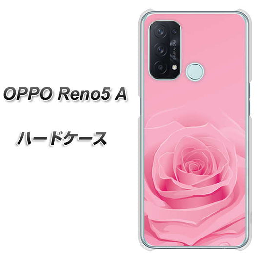 SIMフリー オッポ Reno5 A 高画質仕上げ 背面印刷 ハードケース【401 ピンクのバラ】
