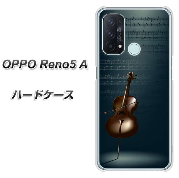 SIMフリー オッポ Reno5 A 高画質仕上げ 背面印刷 ハードケース【441 楽譜】