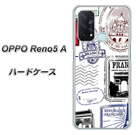 SIMフリー オッポ Reno5 A 高画質仕上げ 背面印刷 ハードケース【592 FRANCE】