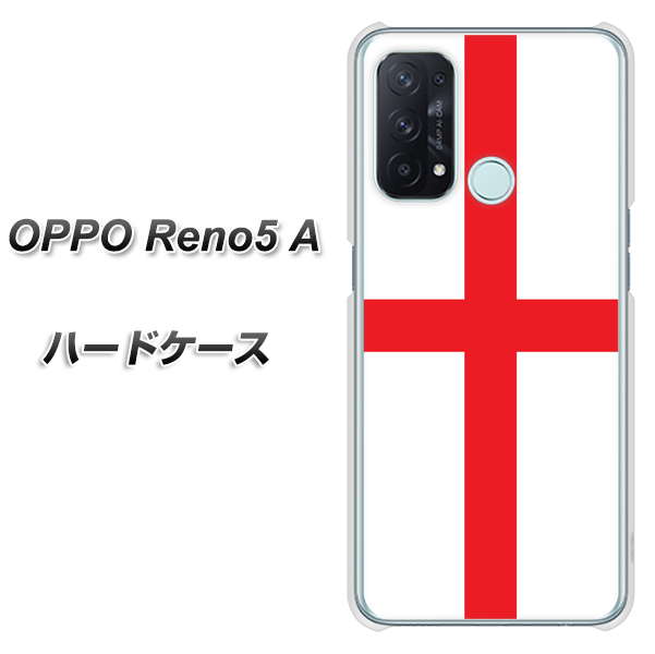 SIMフリー オッポ Reno5 A 高画質仕上げ 背面印刷 ハードケース【677 イングランド】
