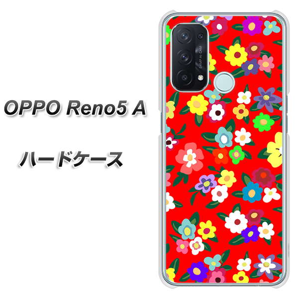 SIMフリー オッポ Reno5 A 高画質仕上げ 背面印刷 ハードケース【780 リバティプリントRD】