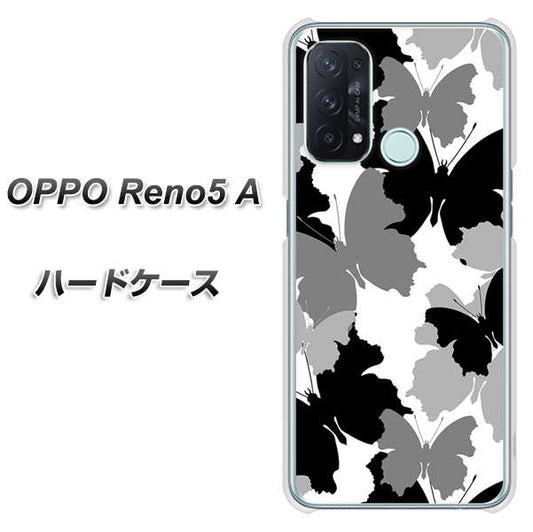 SIMフリー オッポ Reno5 A 高画質仕上げ 背面印刷 ハードケース【1336 夜の蝶】