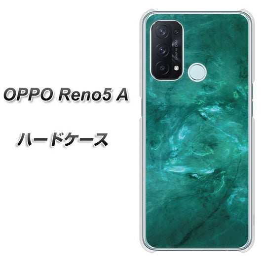 SIMフリー オッポ Reno5 A 高画質仕上げ 背面印刷 ハードケース【KM869 大理石GR】