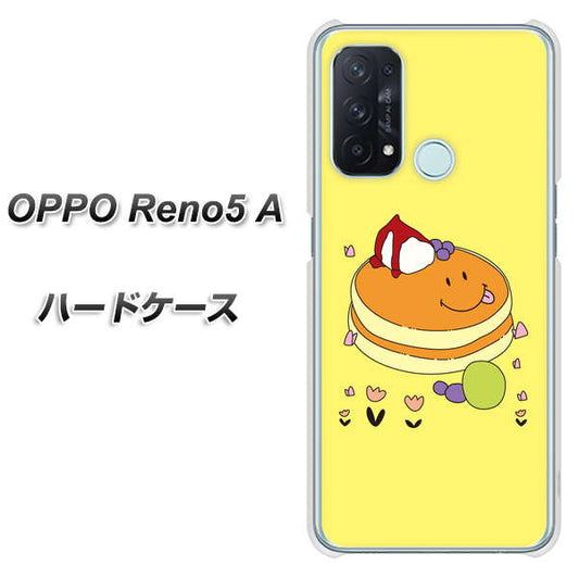 SIMフリー オッポ Reno5 A 高画質仕上げ 背面印刷 ハードケース【MA901 パンケーキ】