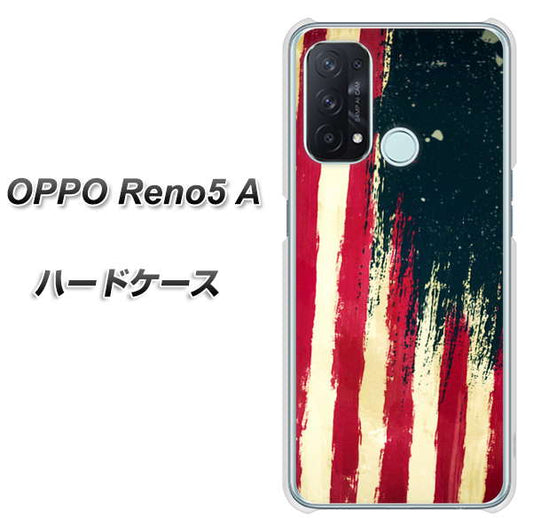SIMフリー オッポ Reno5 A 高画質仕上げ 背面印刷 ハードケース【MI805  ヴィンテージアメリカ】