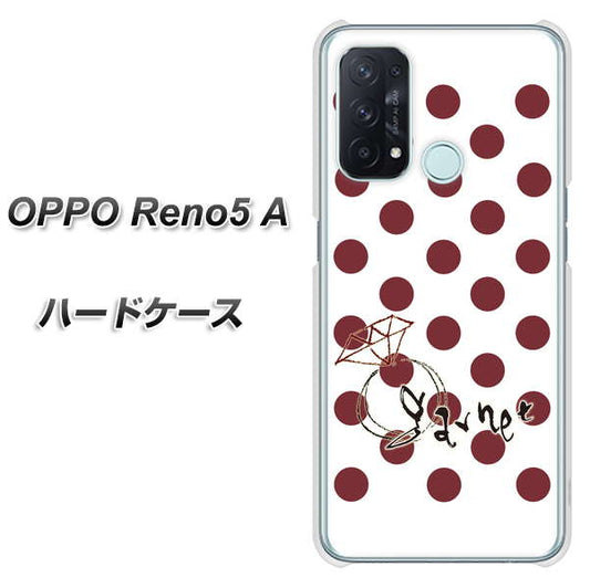 SIMフリー オッポ Reno5 A 高画質仕上げ 背面印刷 ハードケース【OE810 1月ガーネット】