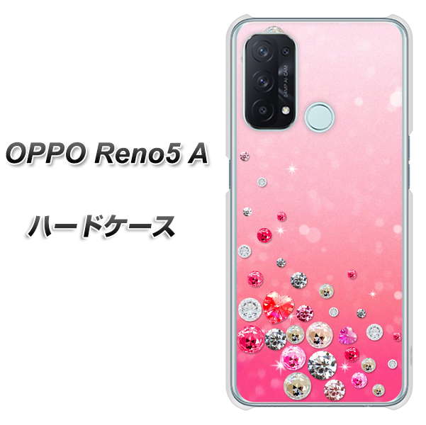 SIMフリー オッポ Reno5 A 高画質仕上げ 背面印刷 ハードケース【SC822 スワロデコ風プリント】