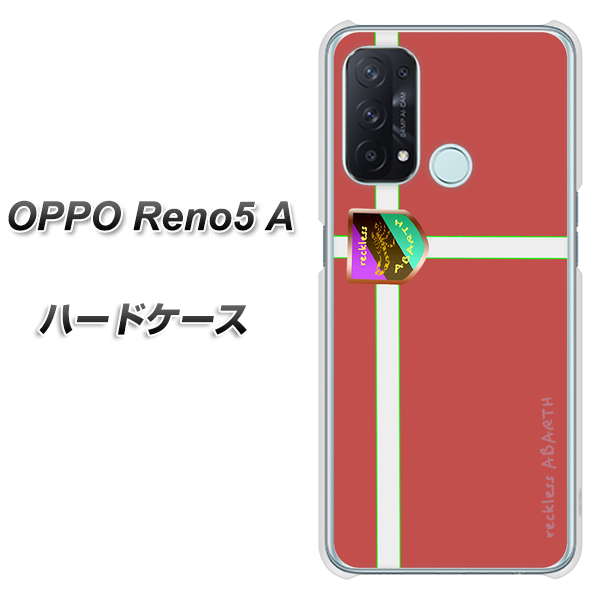 SIMフリー オッポ Reno5 A 高画質仕上げ 背面印刷 ハードケース【YC934 アバルト05】