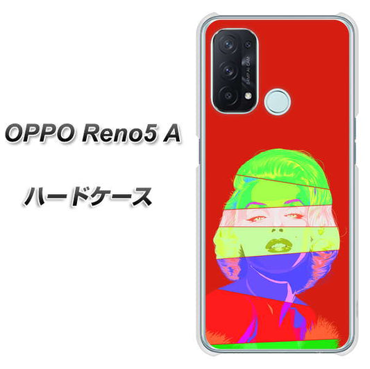 SIMフリー オッポ Reno5 A 高画質仕上げ 背面印刷 ハードケース【YJ209 マリリンモンローデザイン(B)】