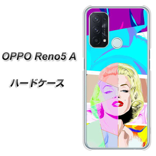 SIMフリー オッポ Reno5 A 高画質仕上げ 背面印刷 ハードケース【YJ210 マリリンモンローデザイン(C)】