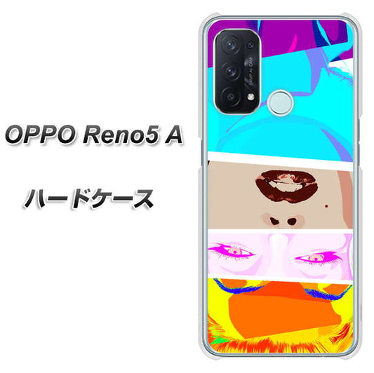 SIMフリー オッポ Reno5 A 高画質仕上げ 背面印刷 ハードケース【YJ211 マリリンモンローデザイン(D)】