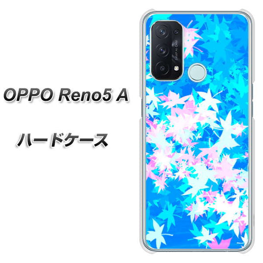SIMフリー オッポ Reno5 A 高画質仕上げ 背面印刷 ハードケース【YJ290 デザインもみじ】