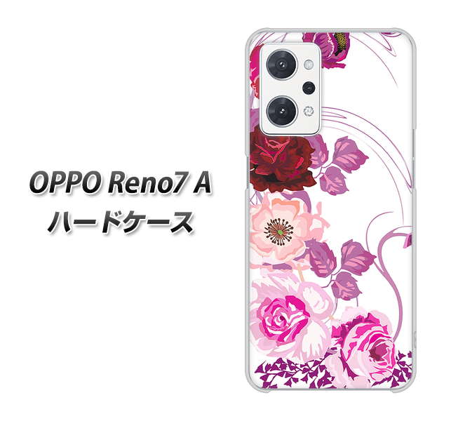 OPPO Reno7 A 高画質仕上げ 背面印刷 ハードケース【116 6月のバラ】