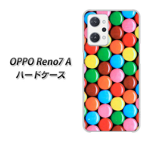 OPPO Reno7 A 高画質仕上げ 背面印刷 ハードケース【448 マーブルチョコ】