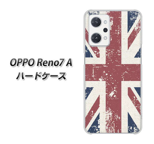 OPPO Reno7 A 高画質仕上げ 背面印刷 ハードケース【506 ユニオンジャック ビンテージ】