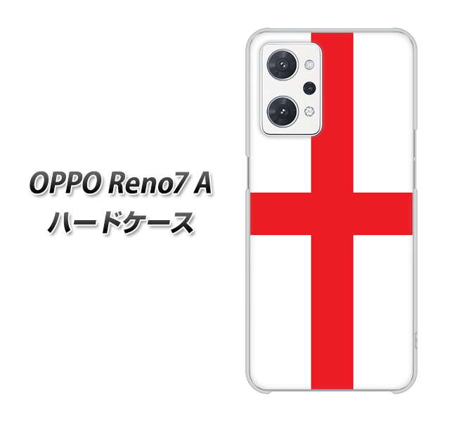 OPPO Reno7 A 高画質仕上げ 背面印刷 ハードケース【677 イングランド】