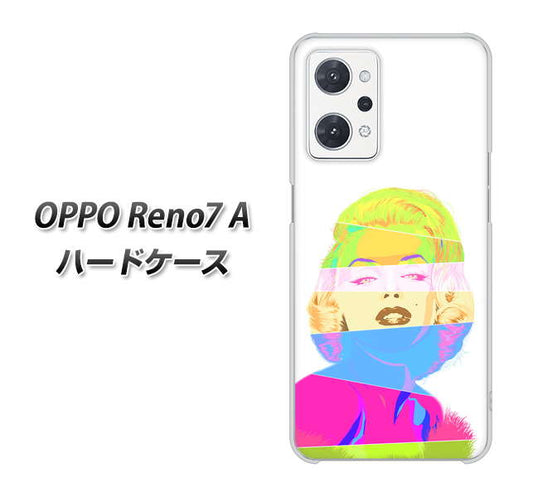 OPPO Reno7 A 高画質仕上げ 背面印刷 ハードケース【YJ208 マリリンモンローデザイン(A)】