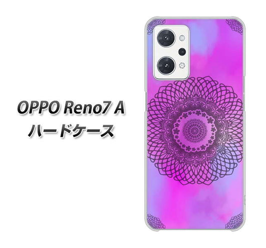 OPPO Reno7 A 高画質仕上げ 背面印刷 ハードケース【YJ344 レース】