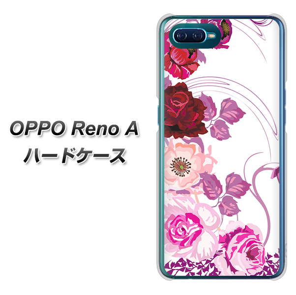 OPPO Reno A 高画質仕上げ 背面印刷 ハードケース【116 6月のバラ】
