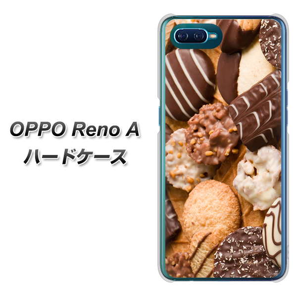 OPPO Reno A 高画質仕上げ 背面印刷 ハードケース【442 クッキー mix】