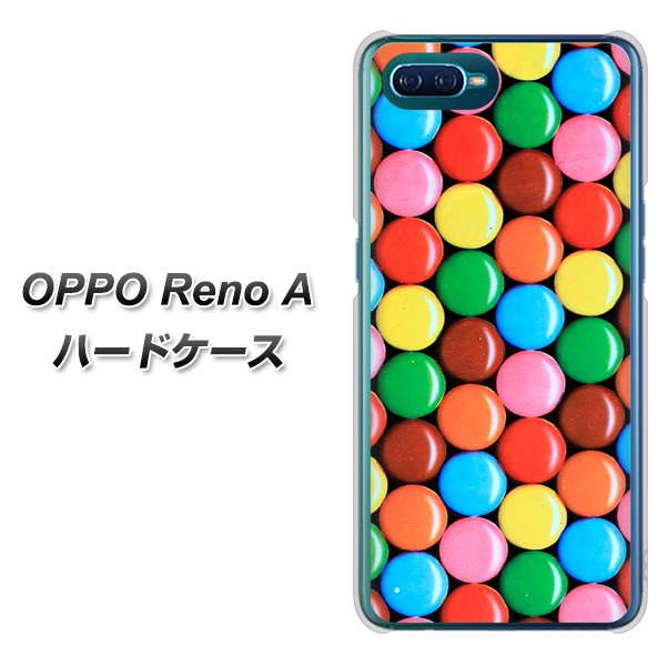 OPPO Reno A 高画質仕上げ 背面印刷 ハードケース【448 マーブルチョコ】