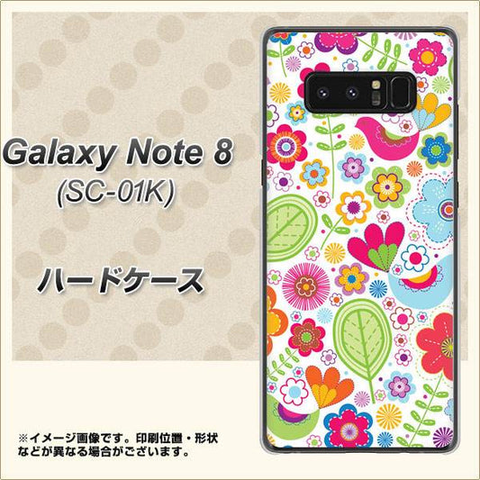 docomo ギャラクシーノート8 SC-01K 高画質仕上げ 背面印刷 ハードケース【477 幸せな絵】
