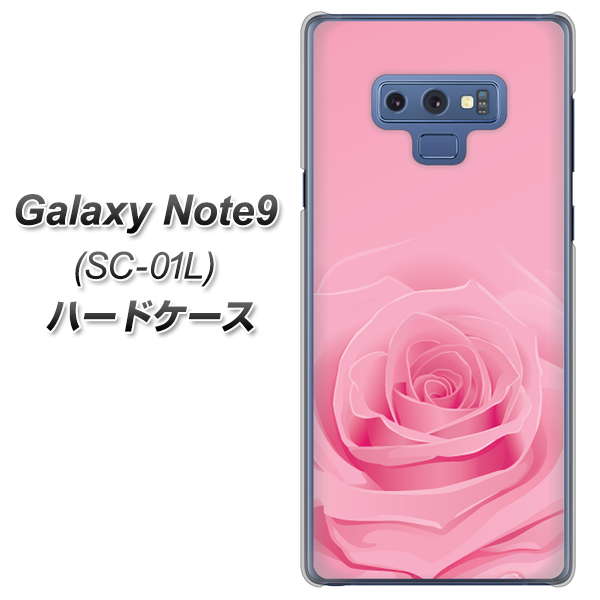docomo ギャラクシー ノート9 SC-01L 高画質仕上げ 背面印刷 ハードケース【401 ピンクのバラ】
