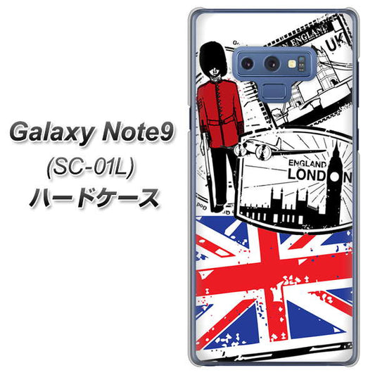 docomo ギャラクシー ノート9 SC-01L 高画質仕上げ 背面印刷 ハードケース【574 LONDON】