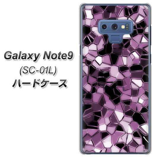 docomo ギャラクシー ノート9 SC-01L 高画質仕上げ 背面印刷 ハードケース【EK837 テクニカルミラーパープル】