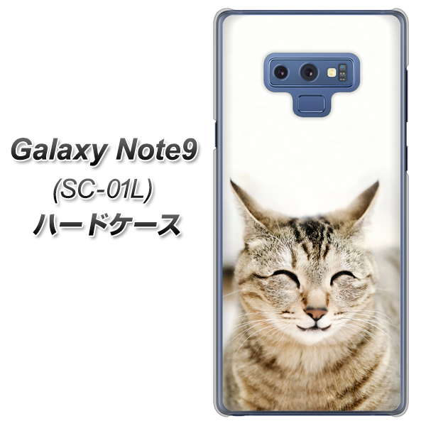 docomo ギャラクシー ノート9 SC-01L 高画質仕上げ 背面印刷 ハードケース【VA801 笑福ねこ】