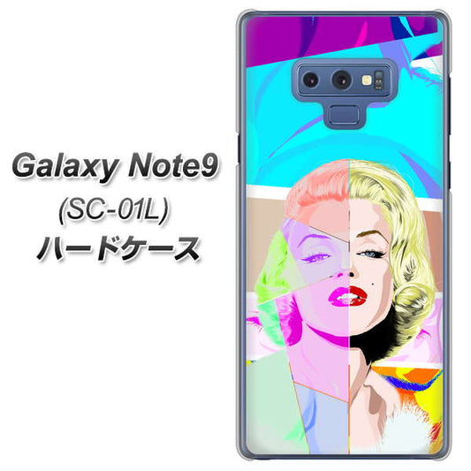 docomo ギャラクシー ノート9 SC-01L 高画質仕上げ 背面印刷 ハードケース【YJ210 マリリンモンローデザイン(C)】