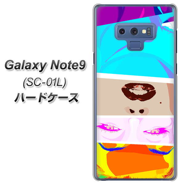 docomo ギャラクシー ノート9 SC-01L 高画質仕上げ 背面印刷 ハードケース【YJ211 マリリンモンローデザイン(D)】